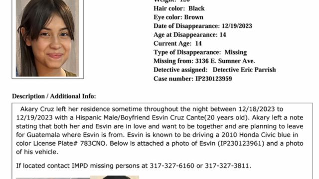 Missing Teenage From Indiana Suspected to Be Traveling Through Georgia, FBI Says (1)