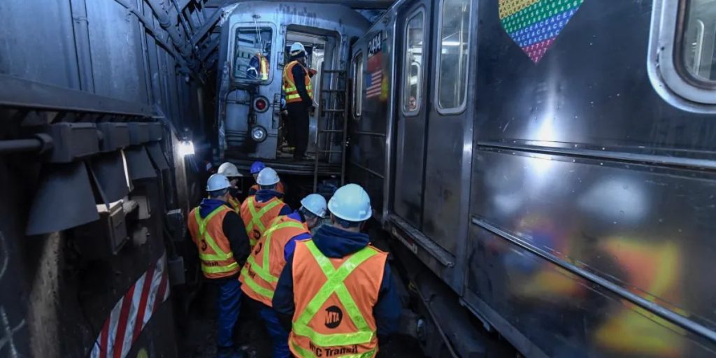 NYC Subway Trains Collide, Derail, Injuring 24; Service Interruptions ...